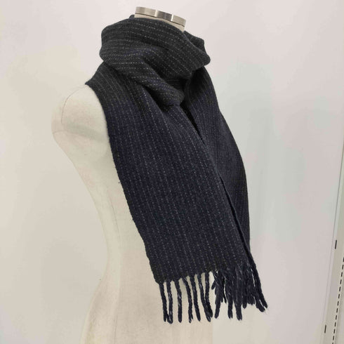 ポロラルフローレン POLO RALPH LAUREN 90s 同色 ポニー刺繍 ストライプ ラムズウール マフラー メンズ